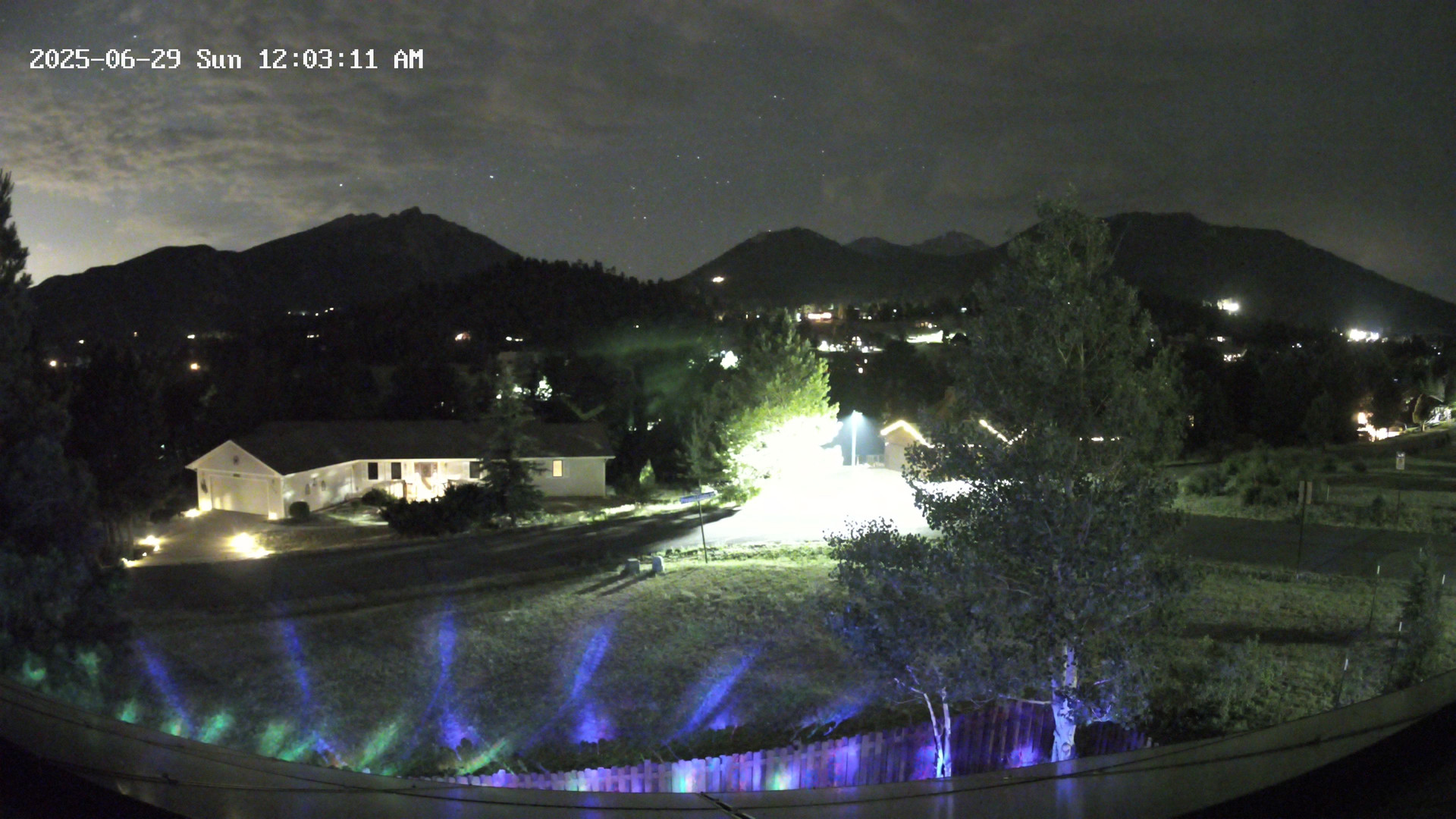 time-lapse frame, Estes Cam webcam