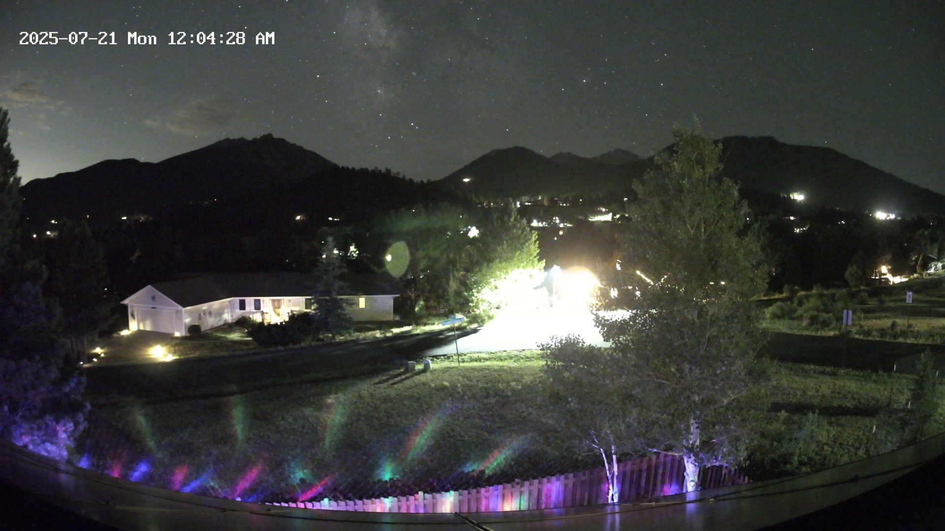 time-lapse frame, Estes Cam webcam