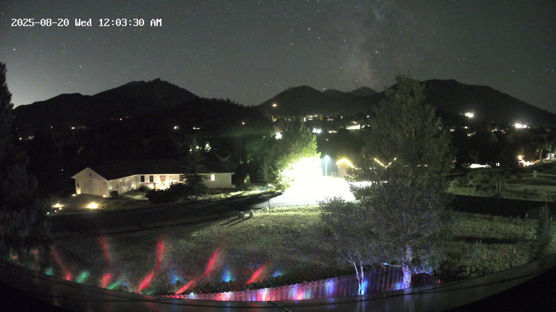 time-lapse frame, Estes Cam webcam