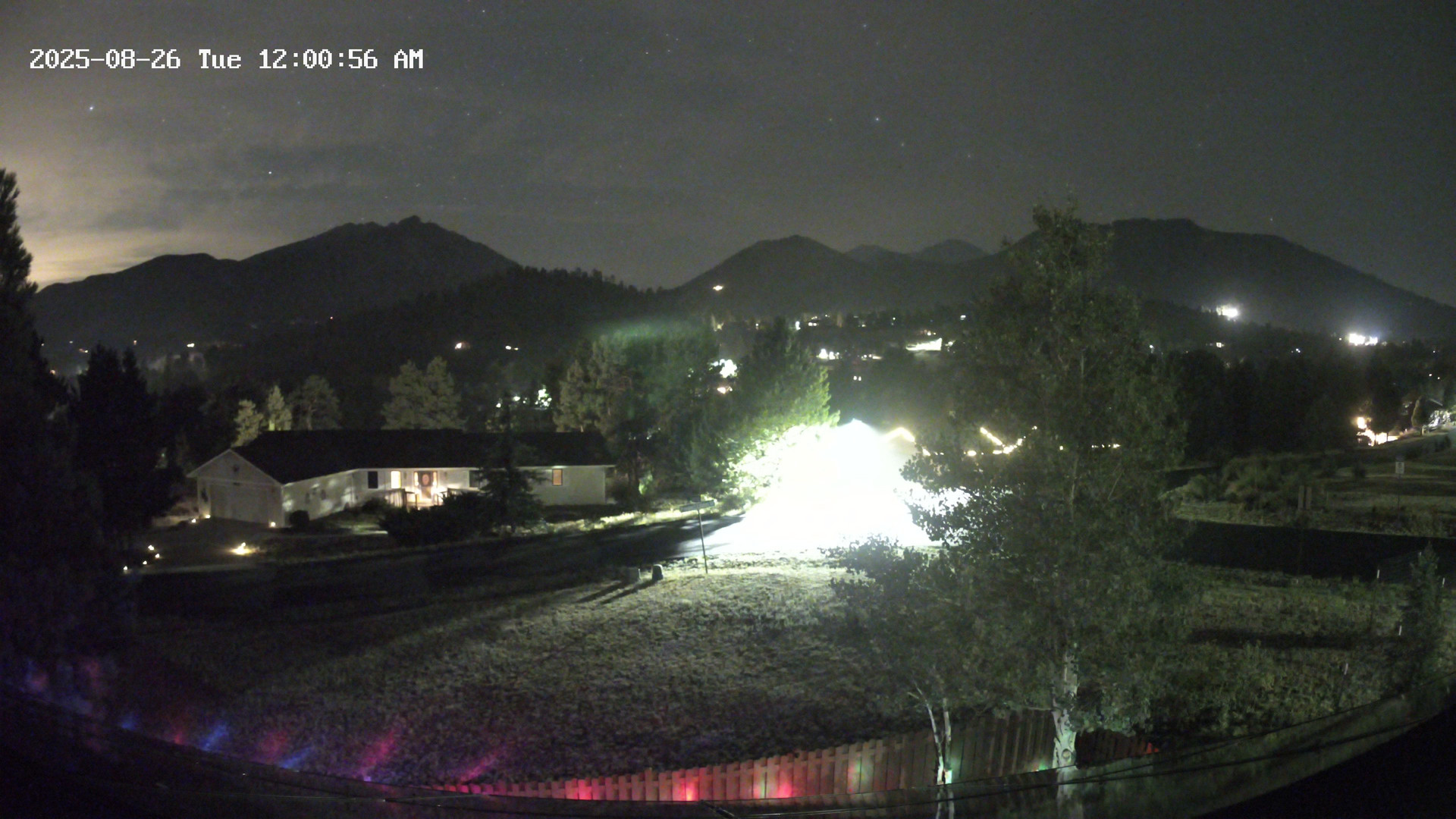 time-lapse frame, Estes Cam webcam