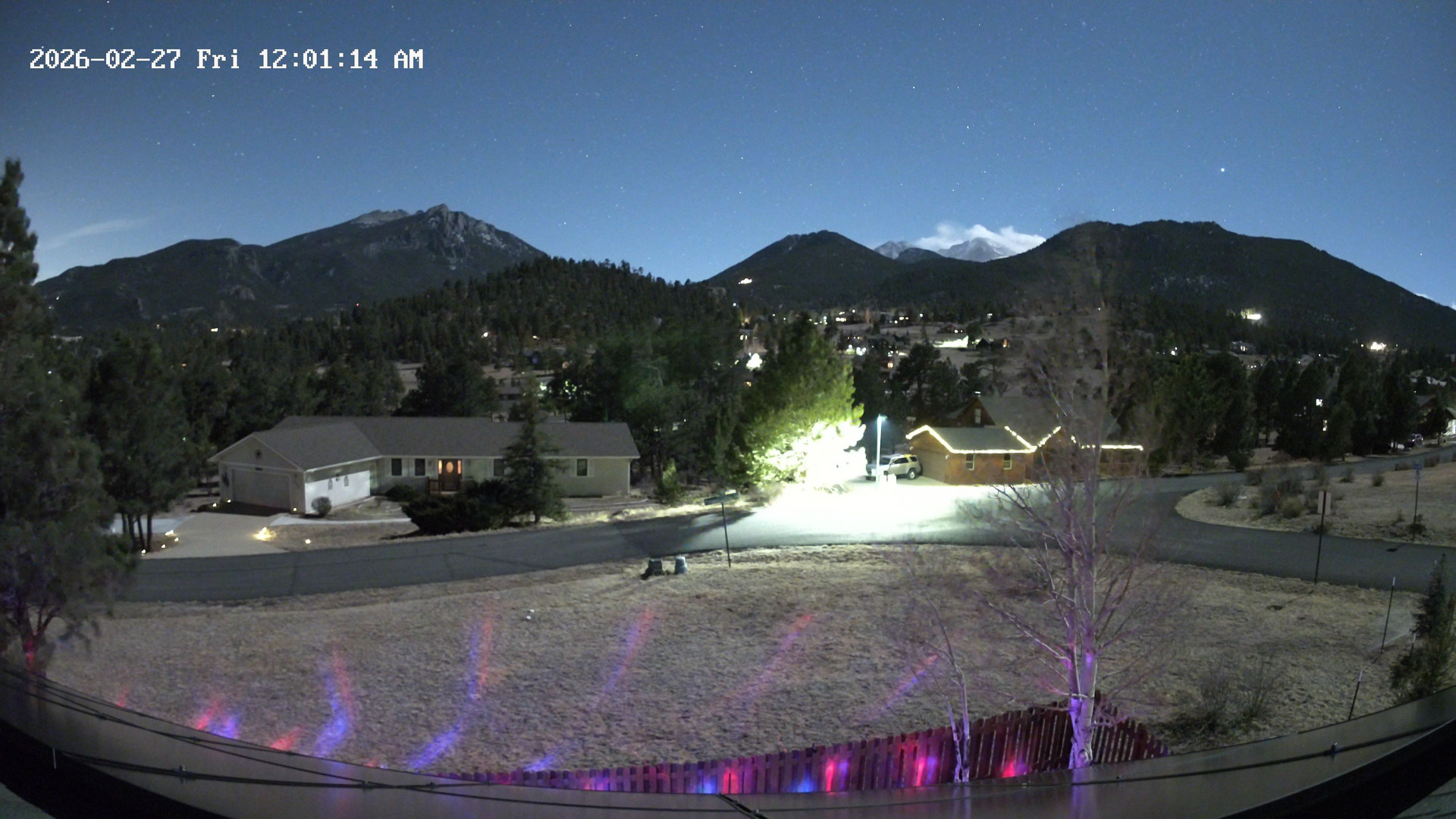 time-lapse frame, Estes Cam webcam