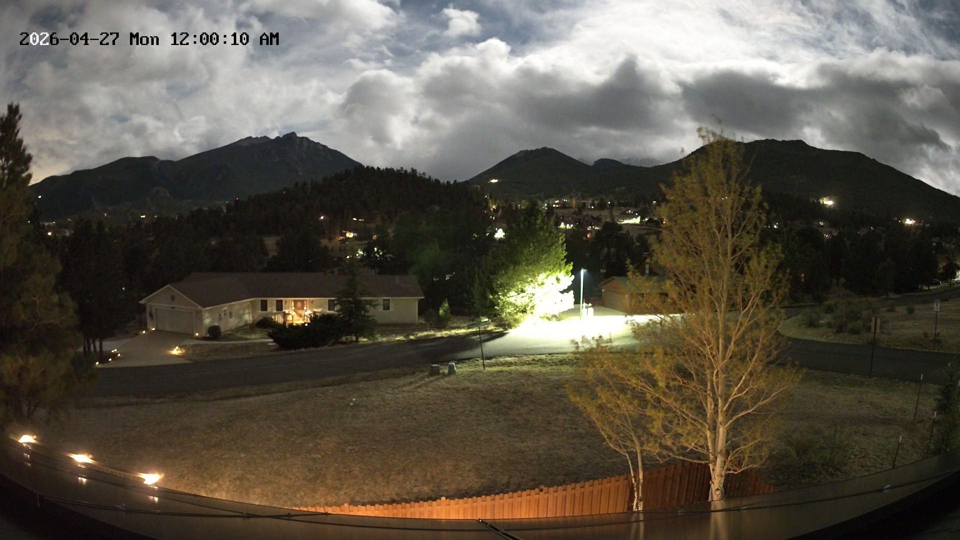 time-lapse frame, Estes Cam webcam