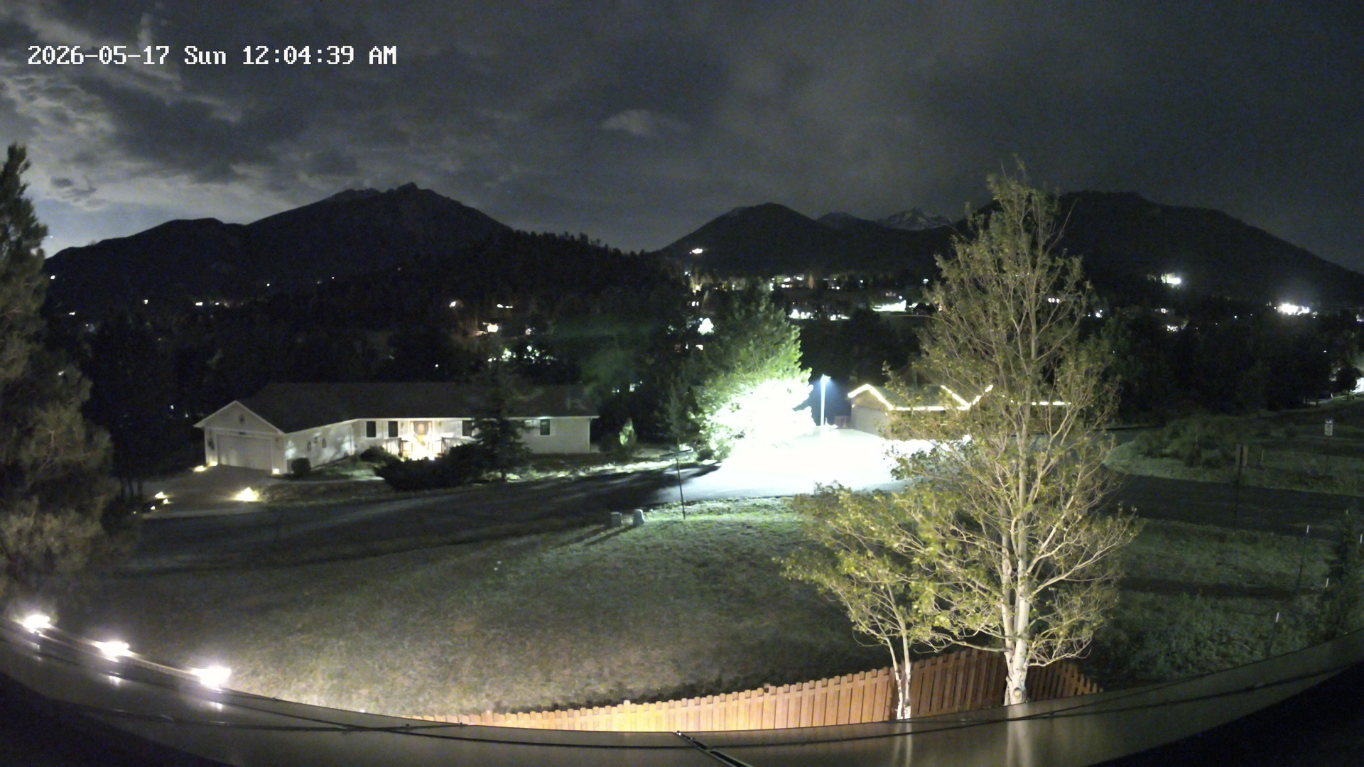 time-lapse frame, Estes Cam webcam