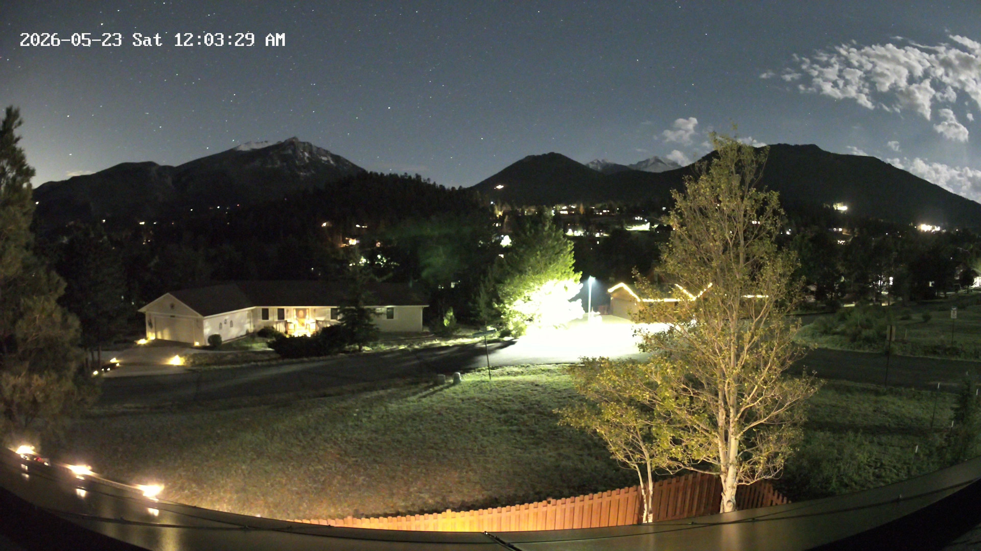 time-lapse frame, Estes Cam webcam