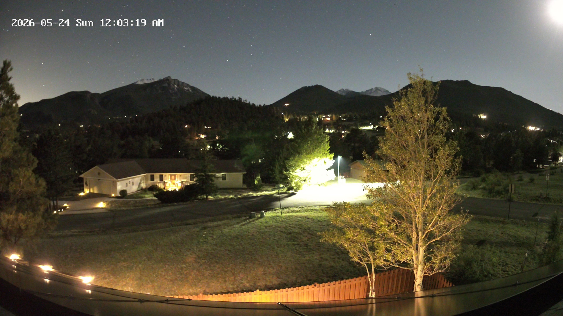 time-lapse frame, Estes Cam webcam