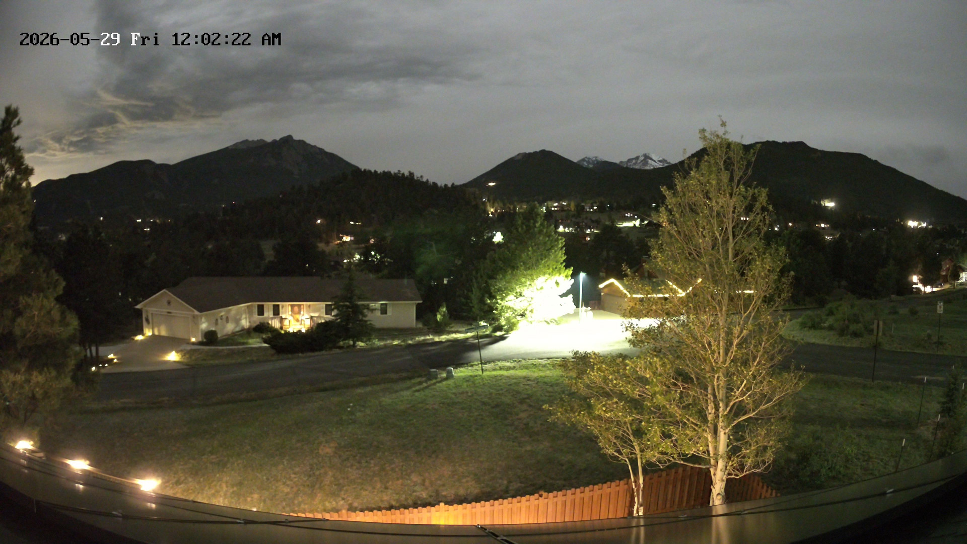 time-lapse frame, Estes Cam webcam