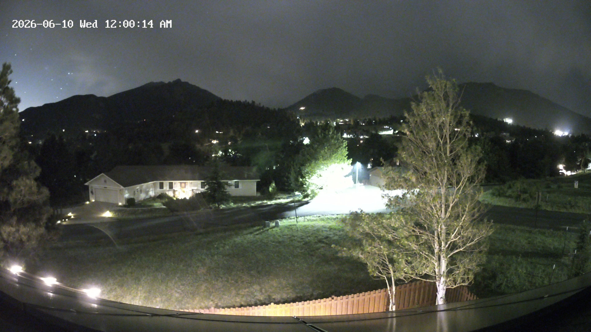 time-lapse frame, Estes Cam webcam