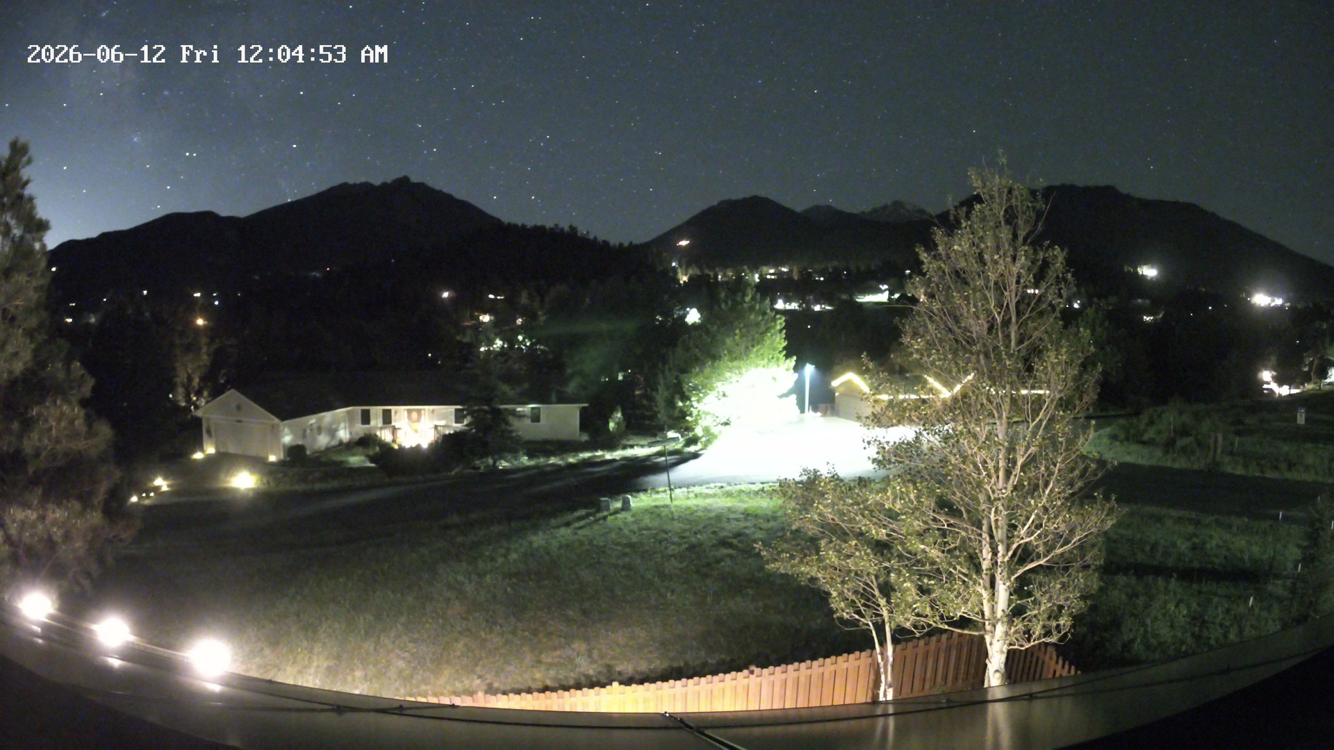 time-lapse frame, Estes Cam webcam