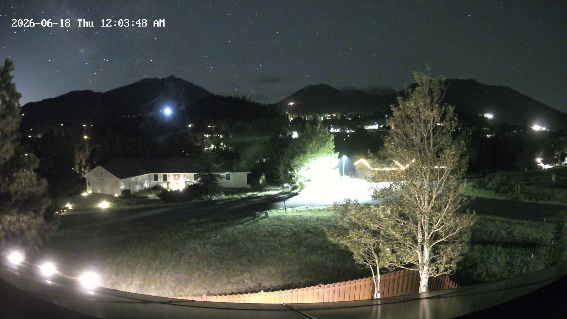 time-lapse frame, Estes Cam webcam