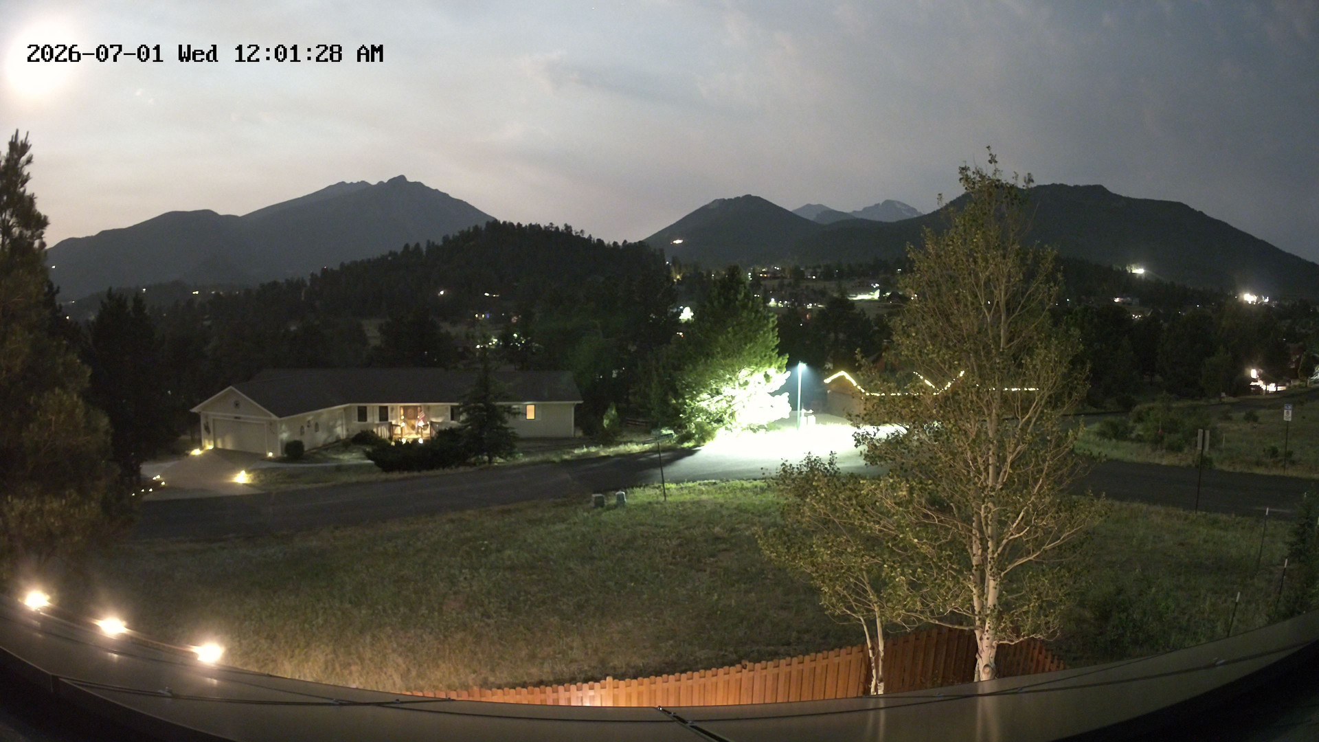 time-lapse frame, Estes Cam webcam