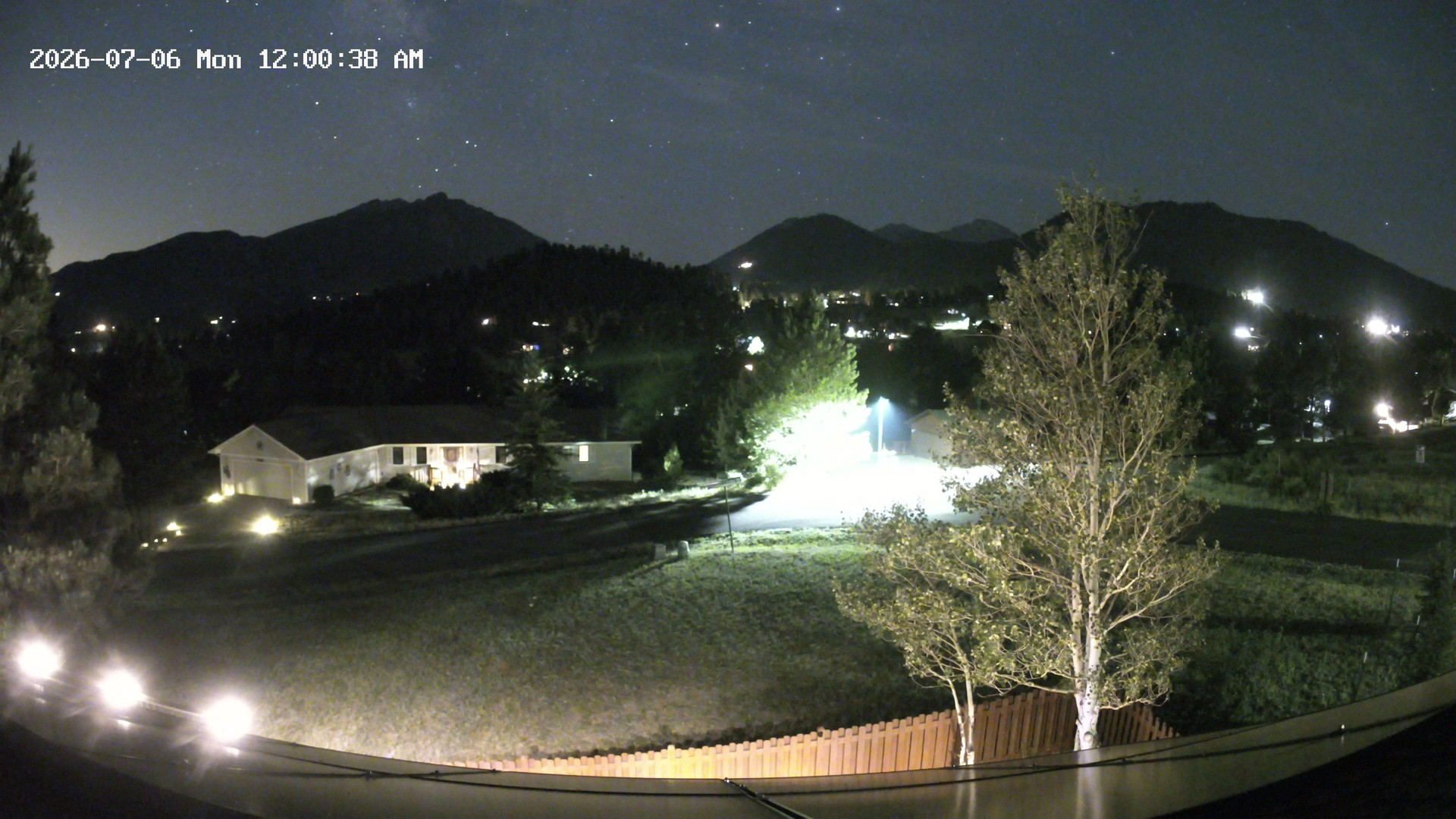 time-lapse frame, Estes Cam webcam