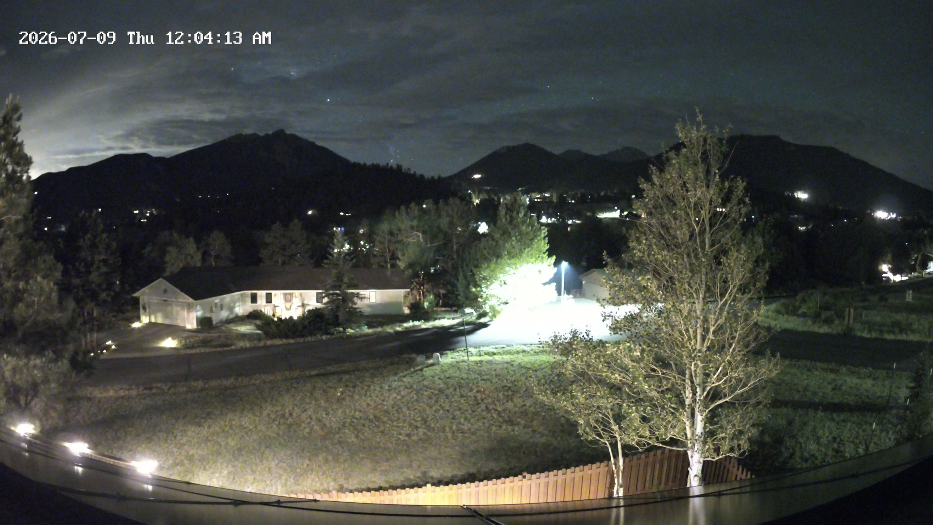 time-lapse frame, Estes Cam webcam