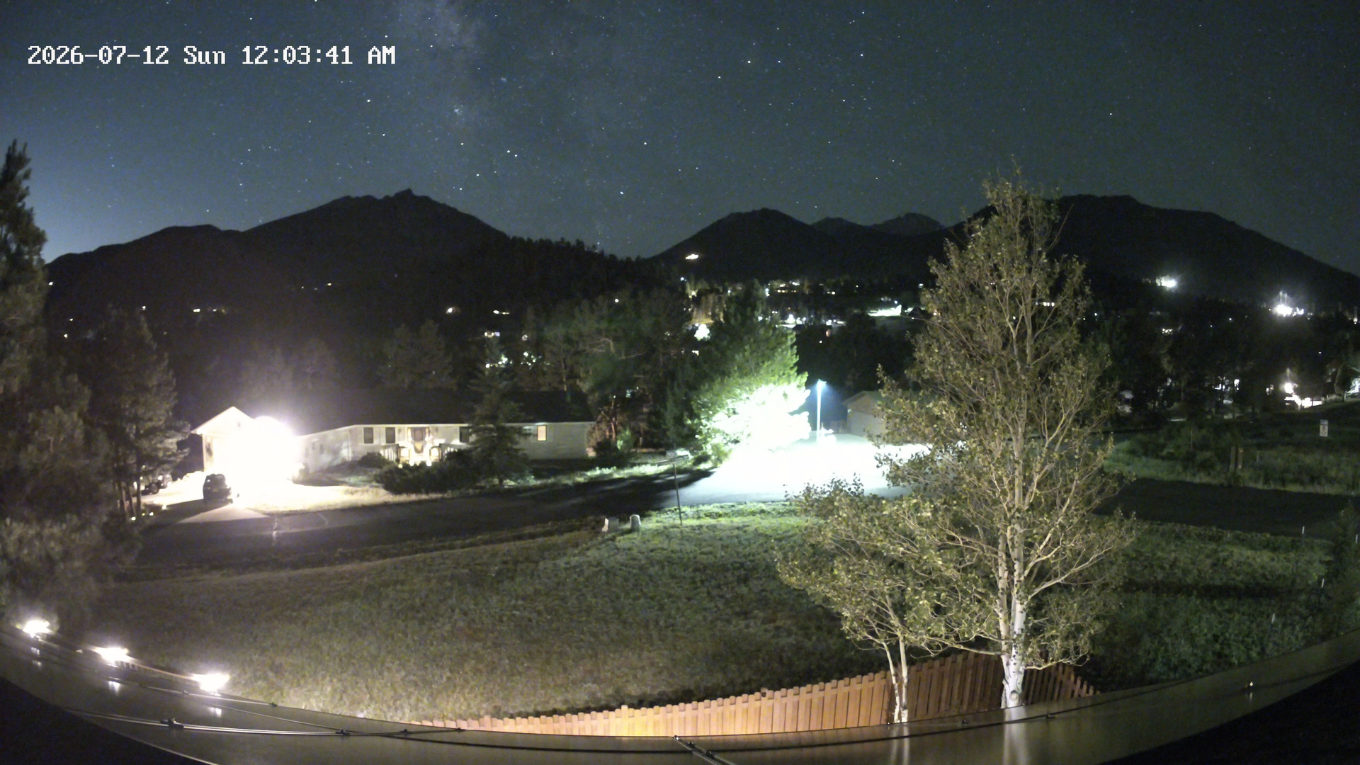 time-lapse frame, Estes Cam webcam
