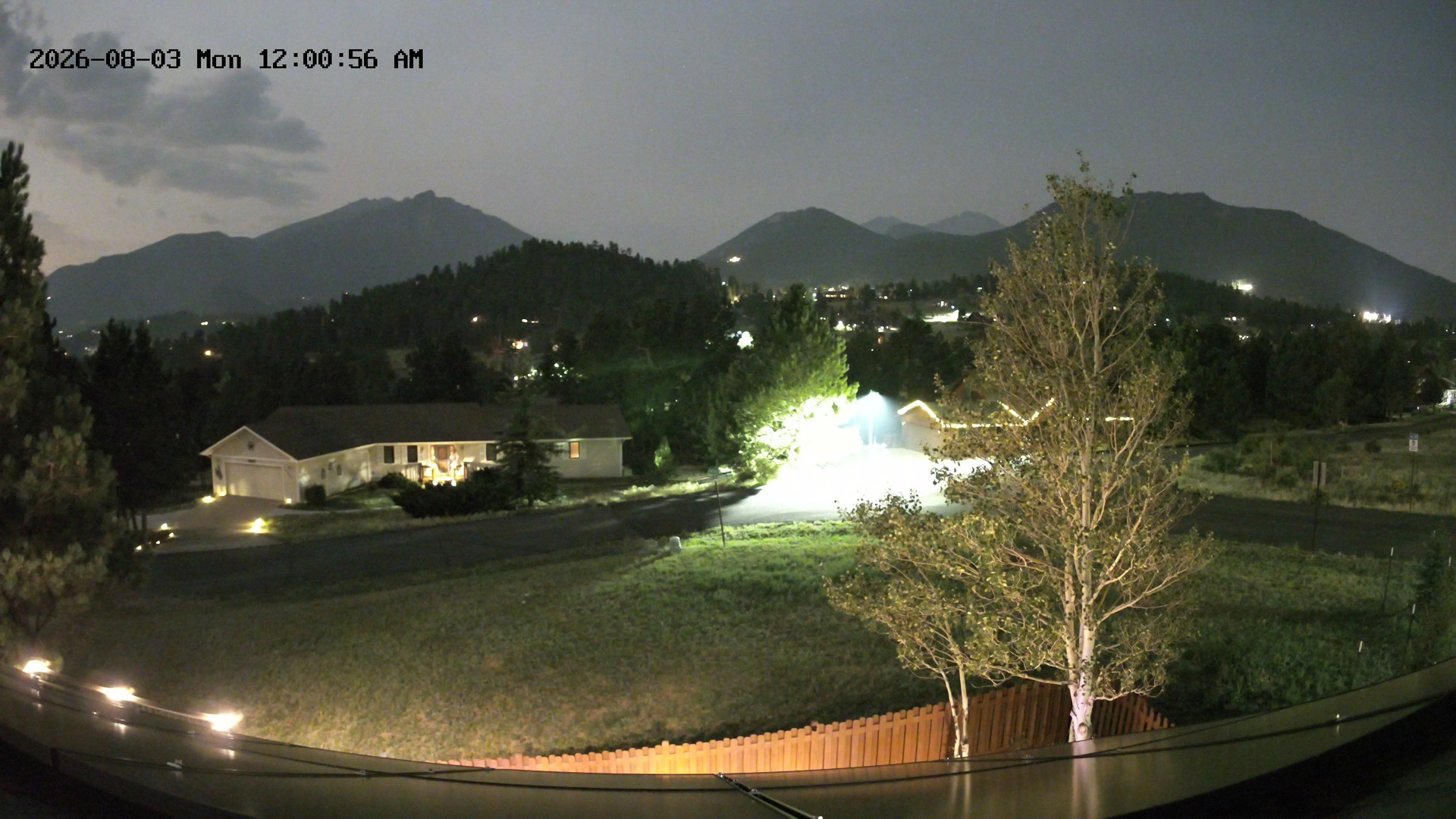 time-lapse frame, Estes Cam webcam