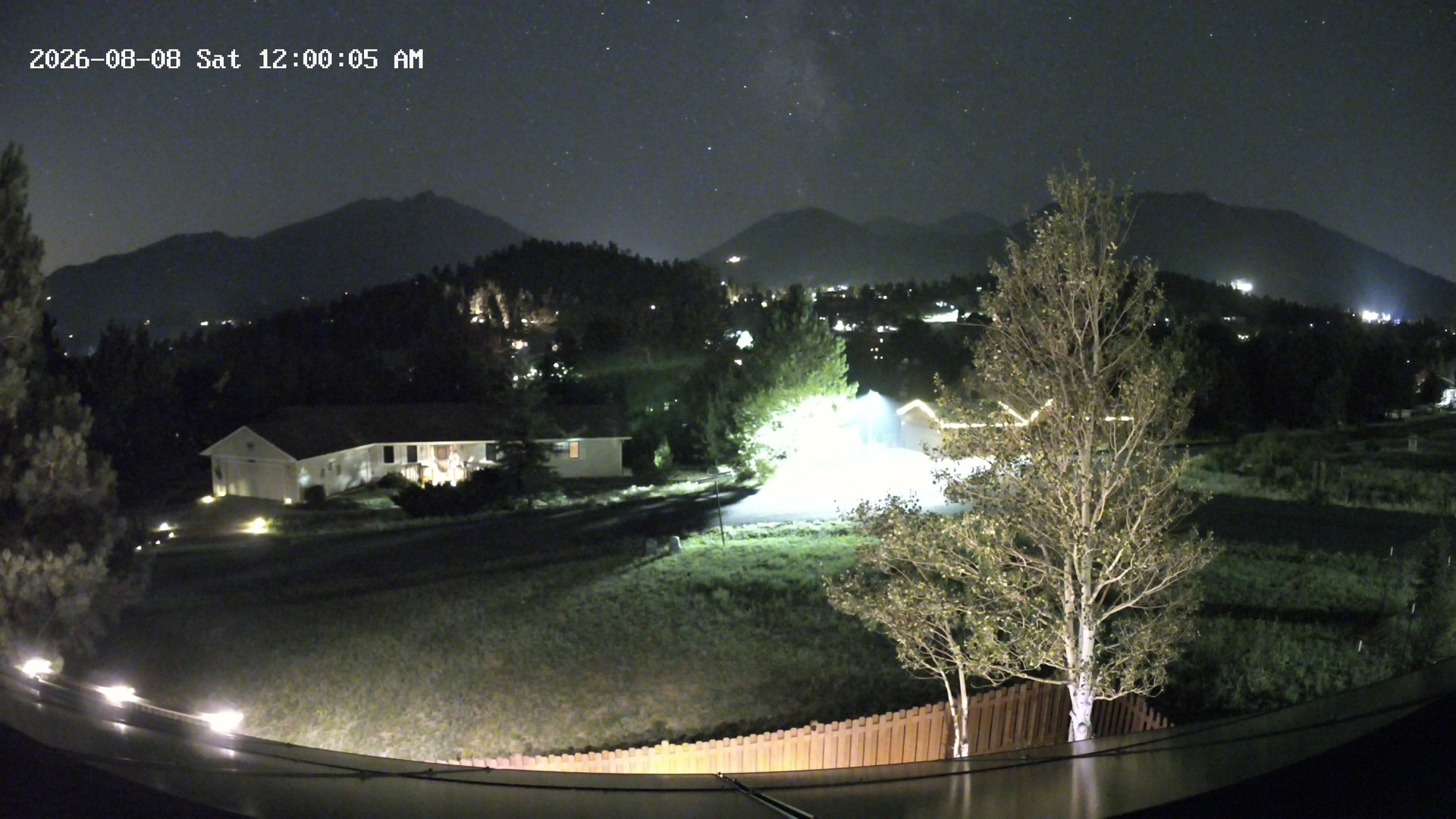 time-lapse frame, Estes Cam webcam