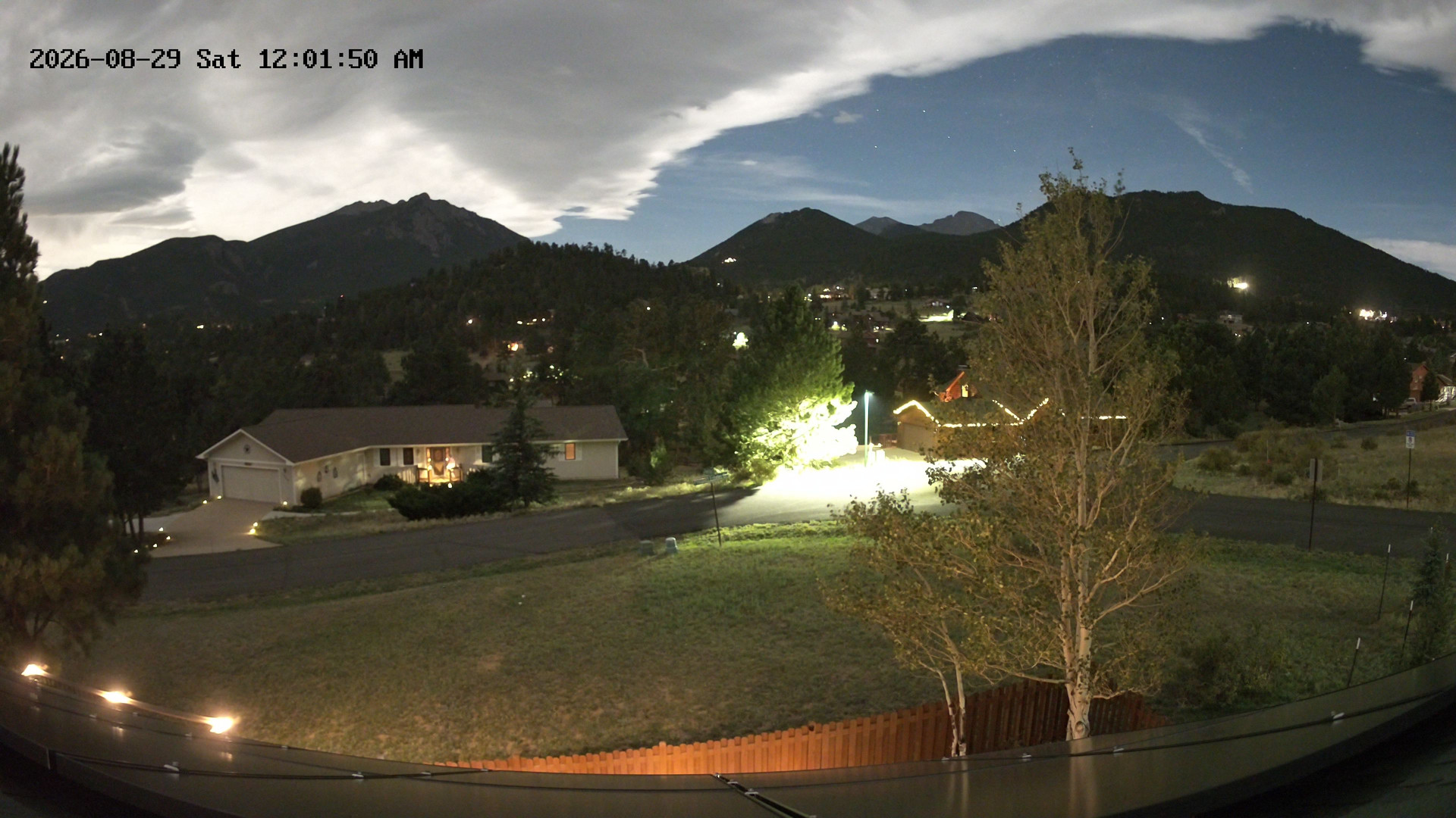 time-lapse frame, Estes Cam webcam