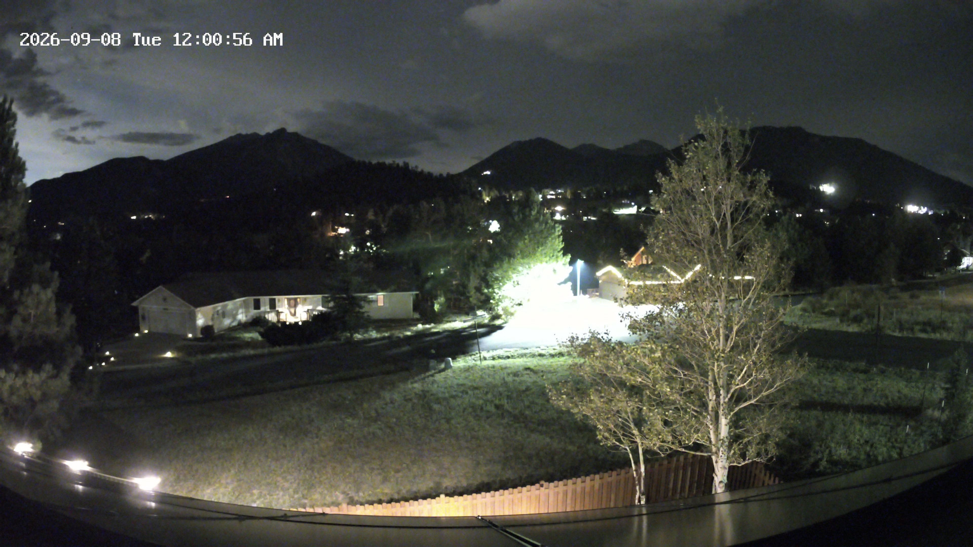 time-lapse frame, Estes Cam webcam
