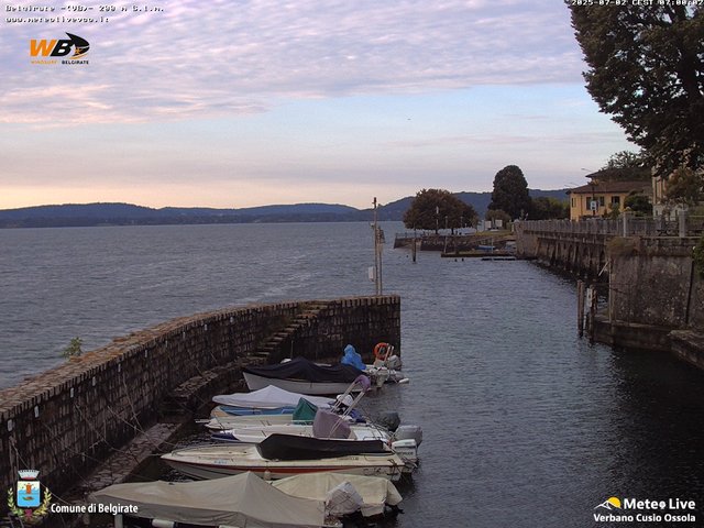 time-lapse frame, Belgirate sud est webcam