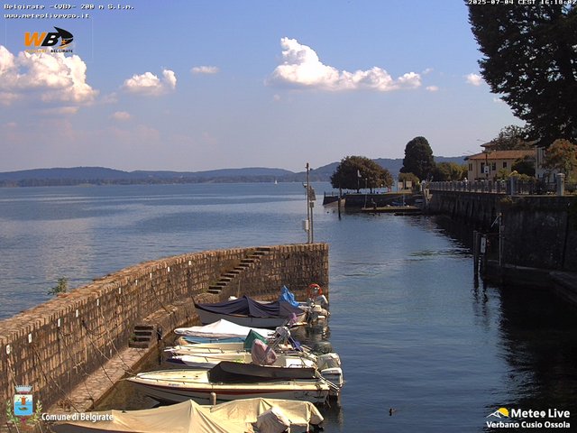 time-lapse frame, Belgirate sud est webcam