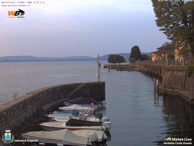 time-lapse frame, Belgirate sud est webcam