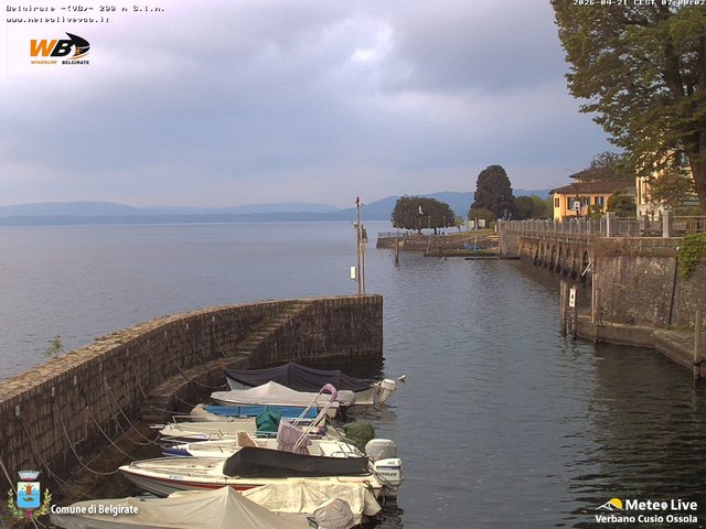 time-lapse frame, Belgirate sud est webcam