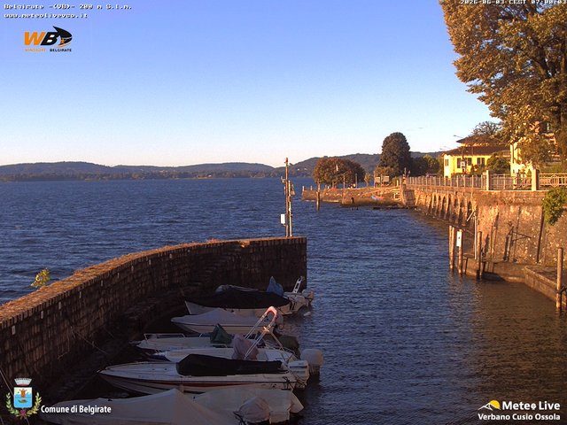 time-lapse frame, Belgirate sud est webcam