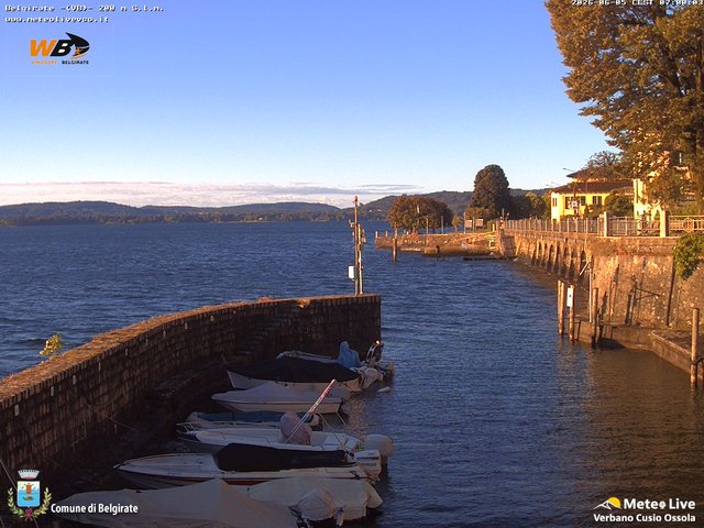 time-lapse frame, Belgirate sud est webcam