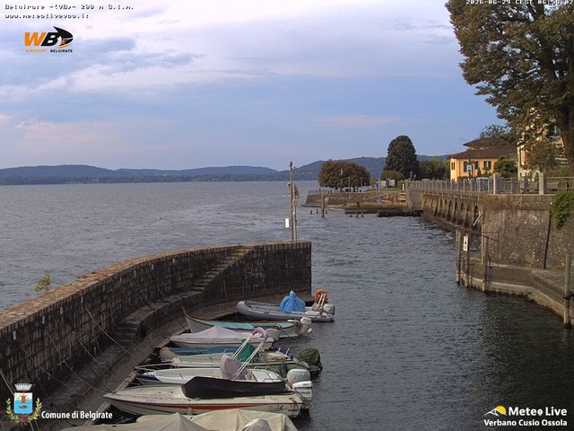 time-lapse frame, Belgirate sud est webcam