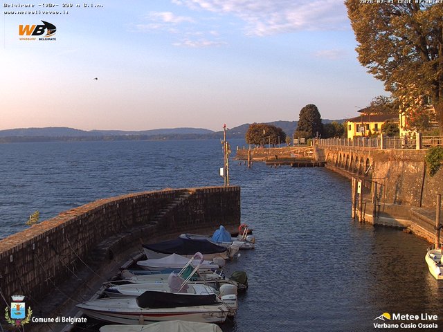 time-lapse frame, Belgirate sud est webcam