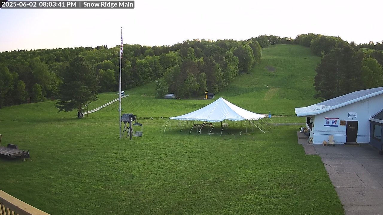 time-lapse frame, Snow Ridge Ski Hill webcam