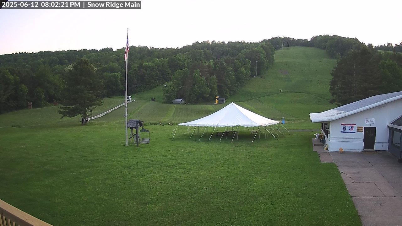 time-lapse frame, Snow Ridge Ski Hill webcam
