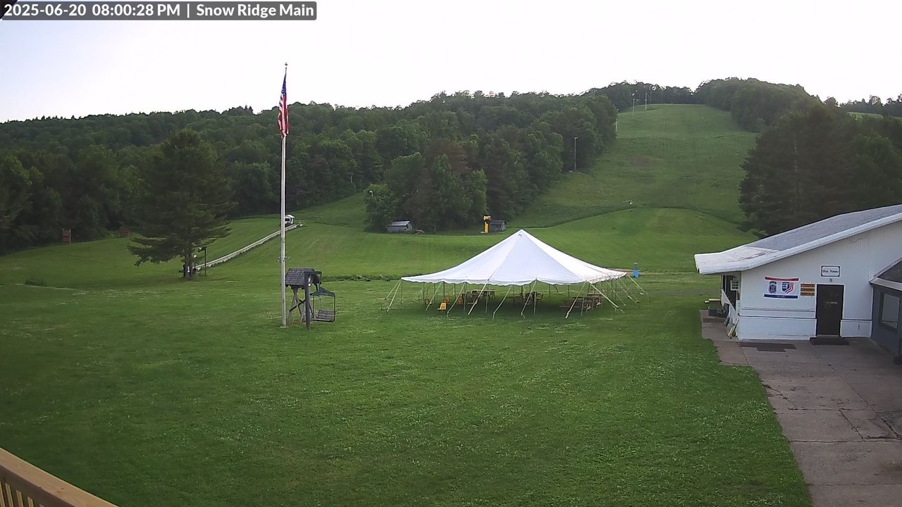 time-lapse frame, Snow Ridge Ski Hill webcam