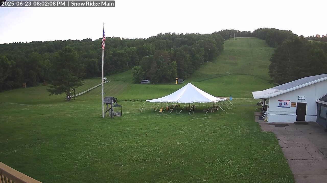 time-lapse frame, Snow Ridge Ski Hill webcam