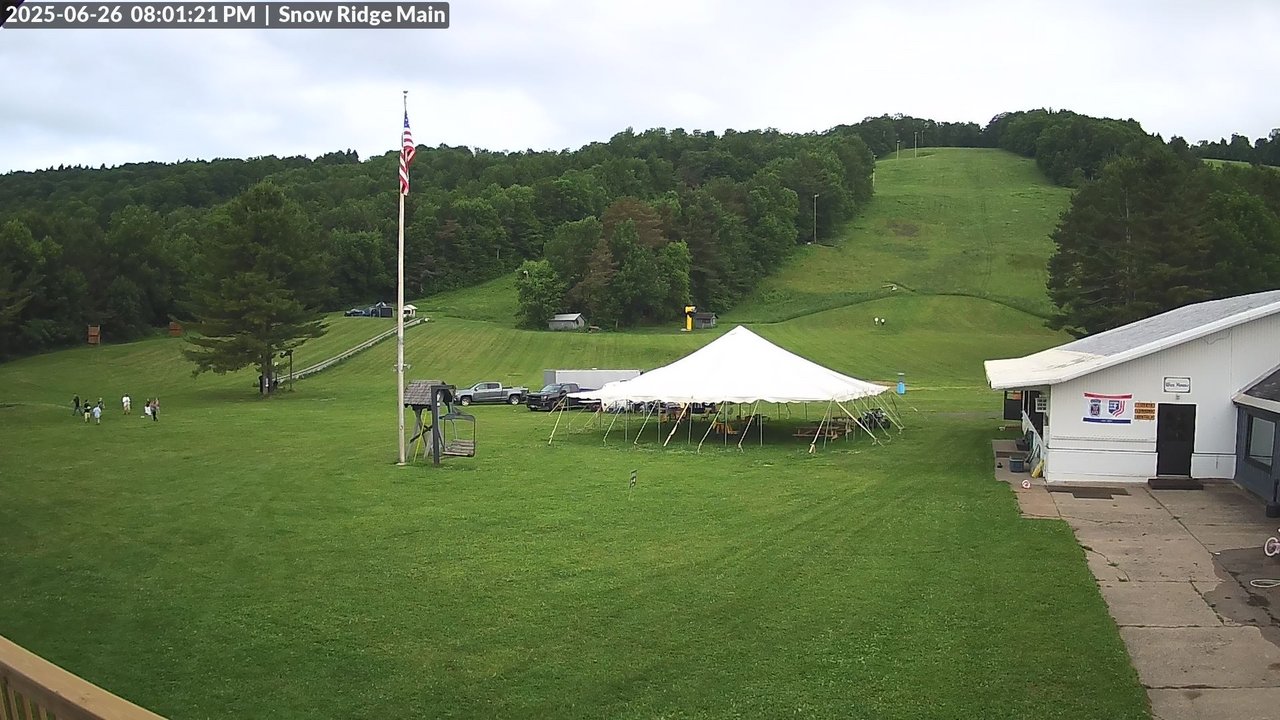 time-lapse frame, Snow Ridge Ski Hill webcam