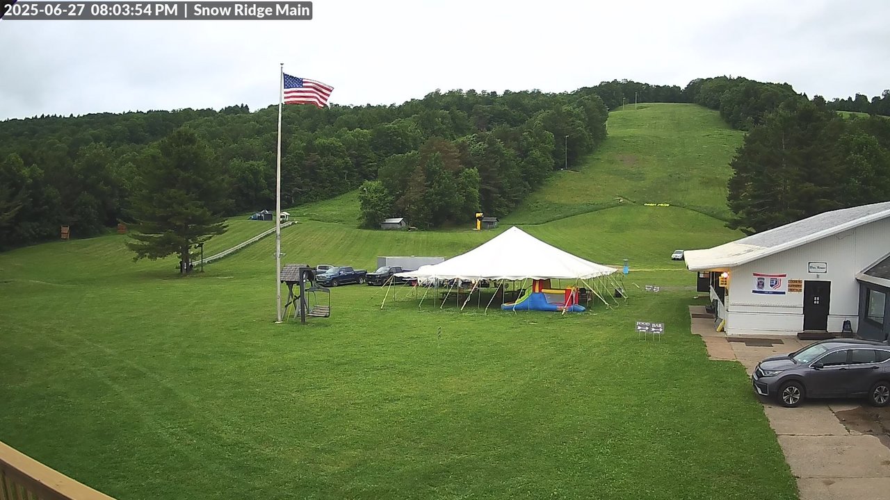 time-lapse frame, Snow Ridge Ski Hill webcam
