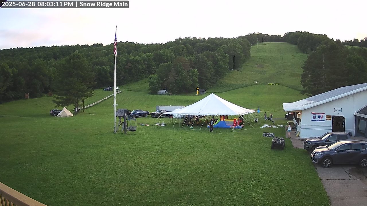 time-lapse frame, Snow Ridge Ski Hill webcam