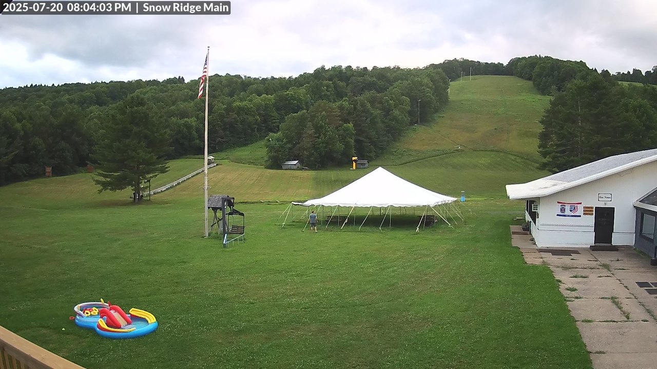 time-lapse frame, Snow Ridge Ski Hill webcam