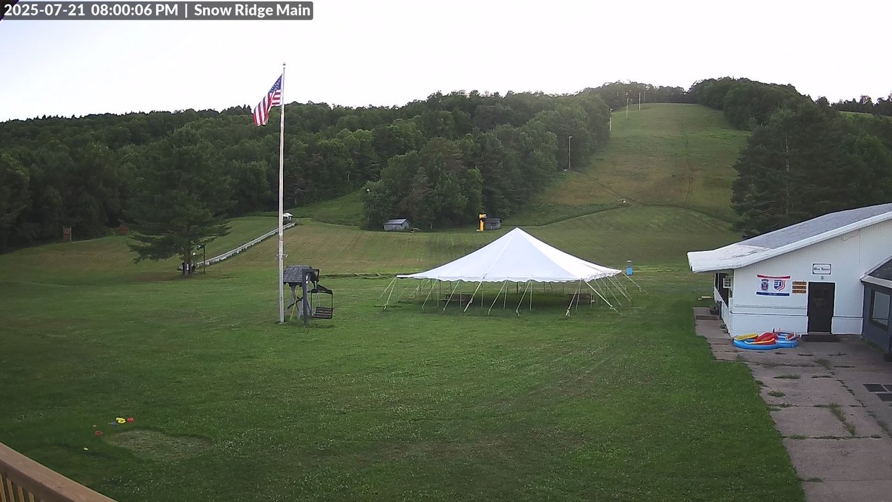 time-lapse frame, Snow Ridge Ski Hill webcam