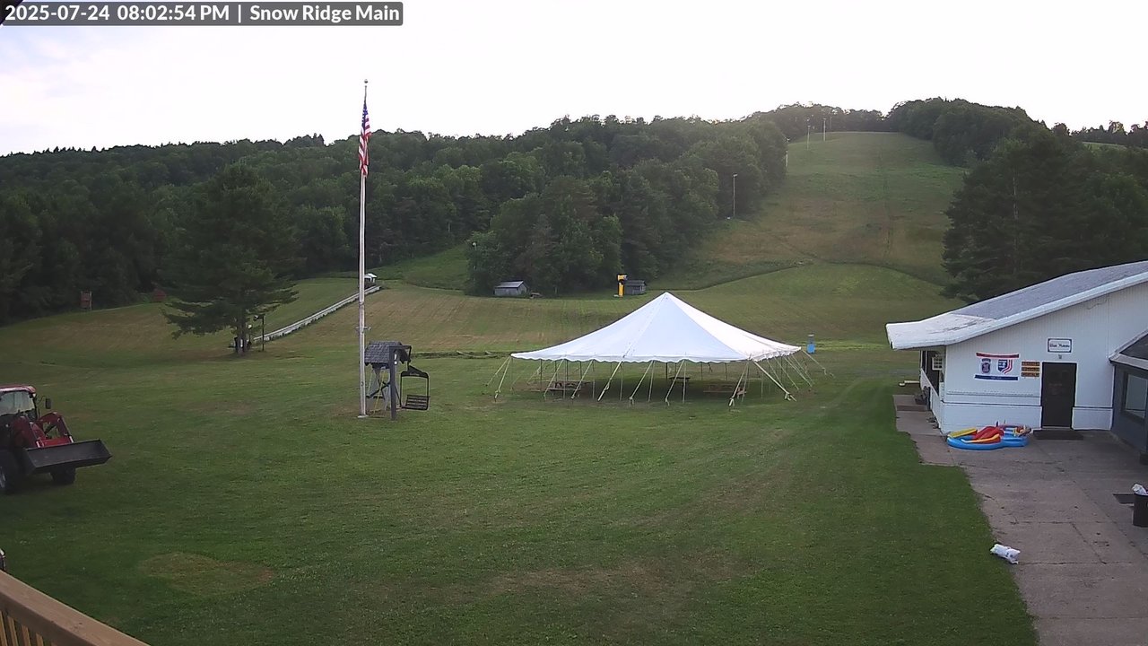 time-lapse frame, Snow Ridge Ski Hill webcam