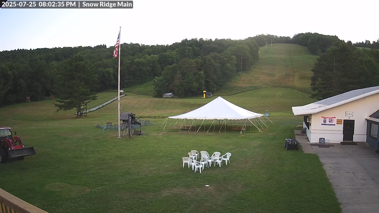 time-lapse frame, Snow Ridge Ski Hill webcam