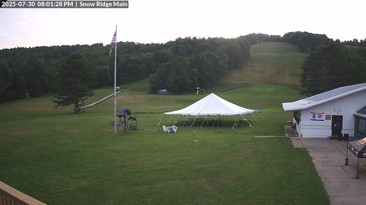 time-lapse frame, Snow Ridge Ski Hill webcam