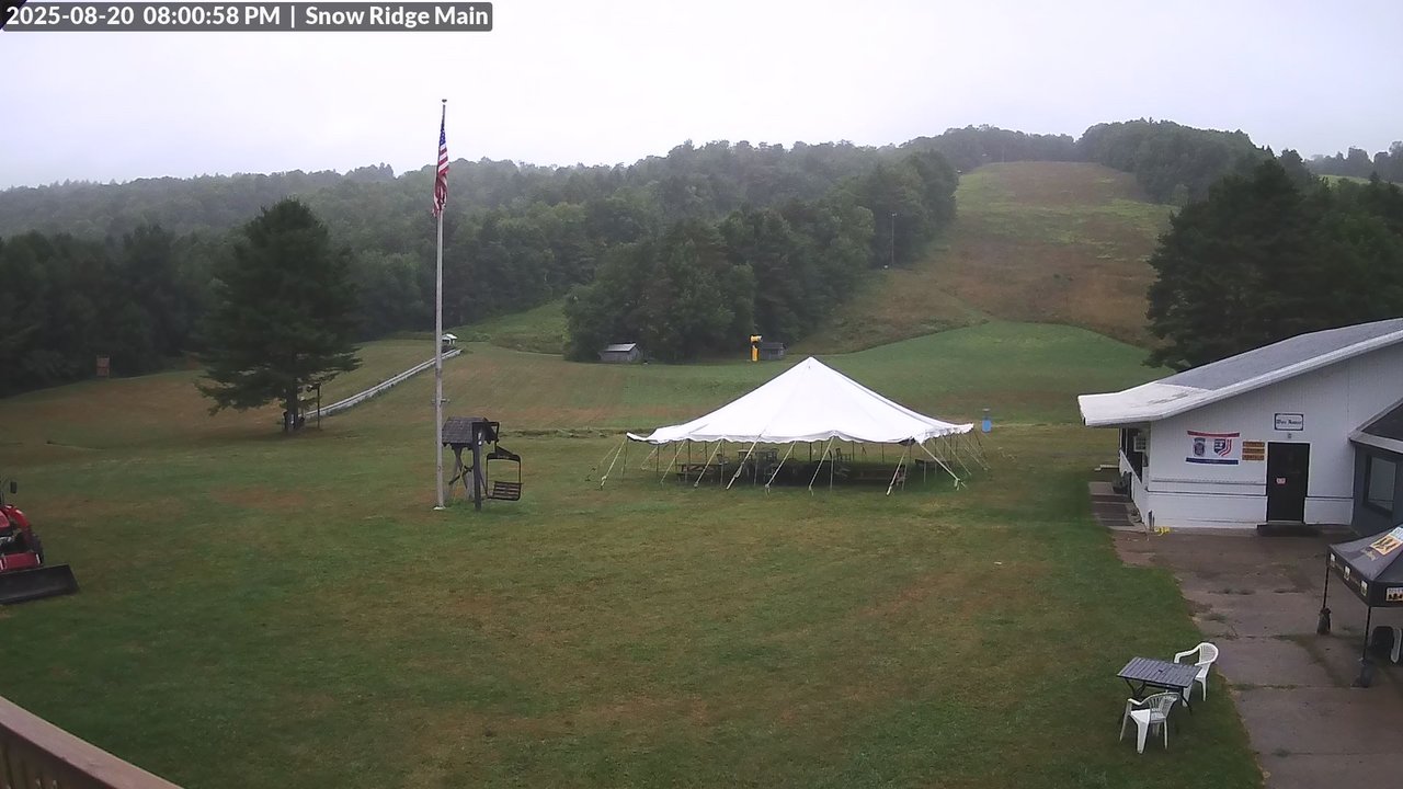 time-lapse frame, Snow Ridge Ski Hill webcam