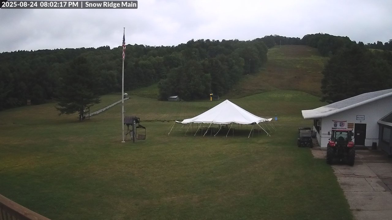 time-lapse frame, Snow Ridge Ski Hill webcam
