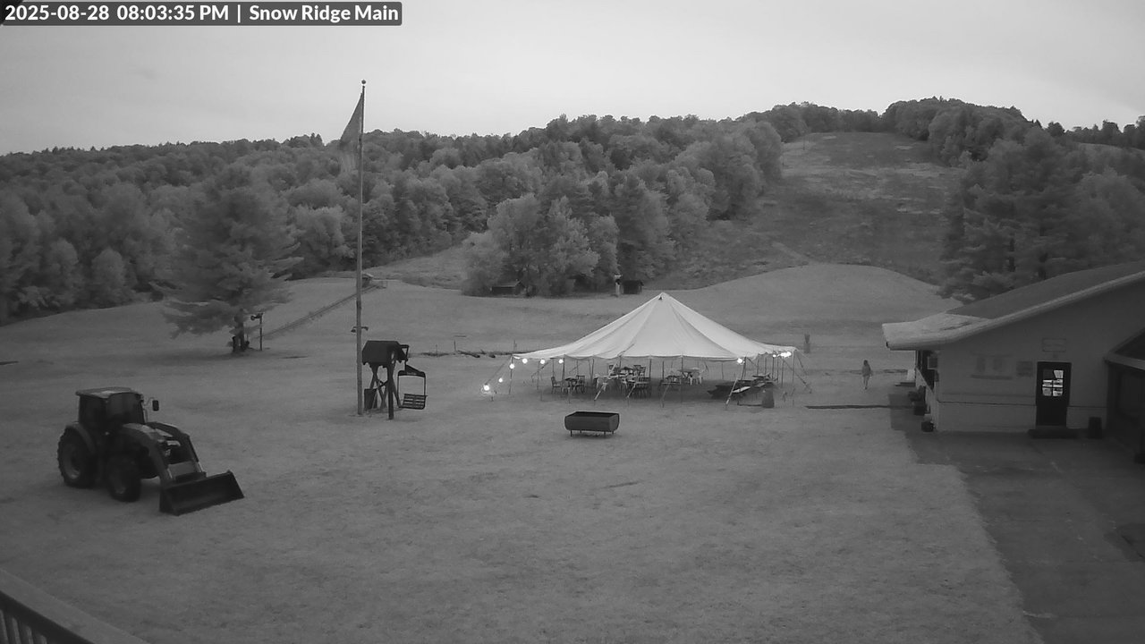 time-lapse frame, Snow Ridge Ski Hill webcam