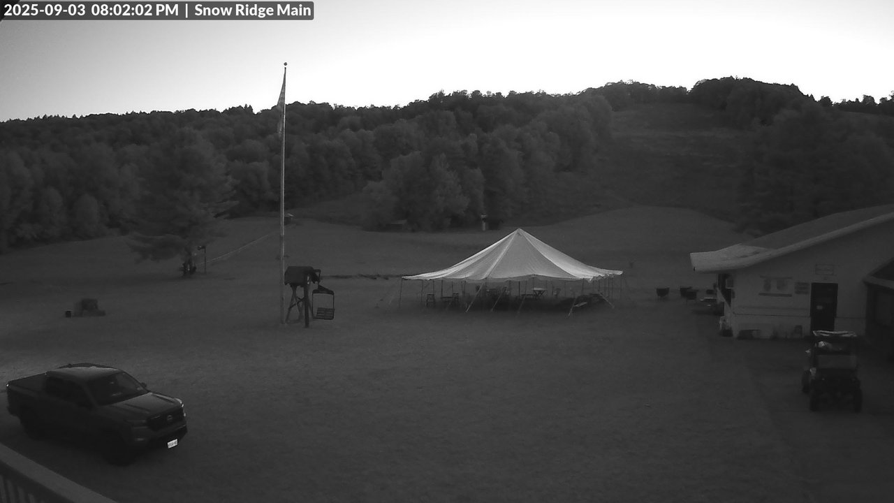 time-lapse frame, Snow Ridge Ski Hill webcam