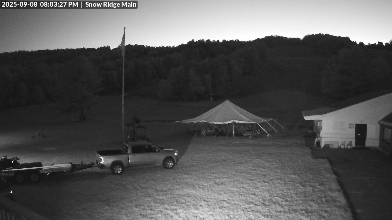 time-lapse frame, Snow Ridge Ski Hill webcam