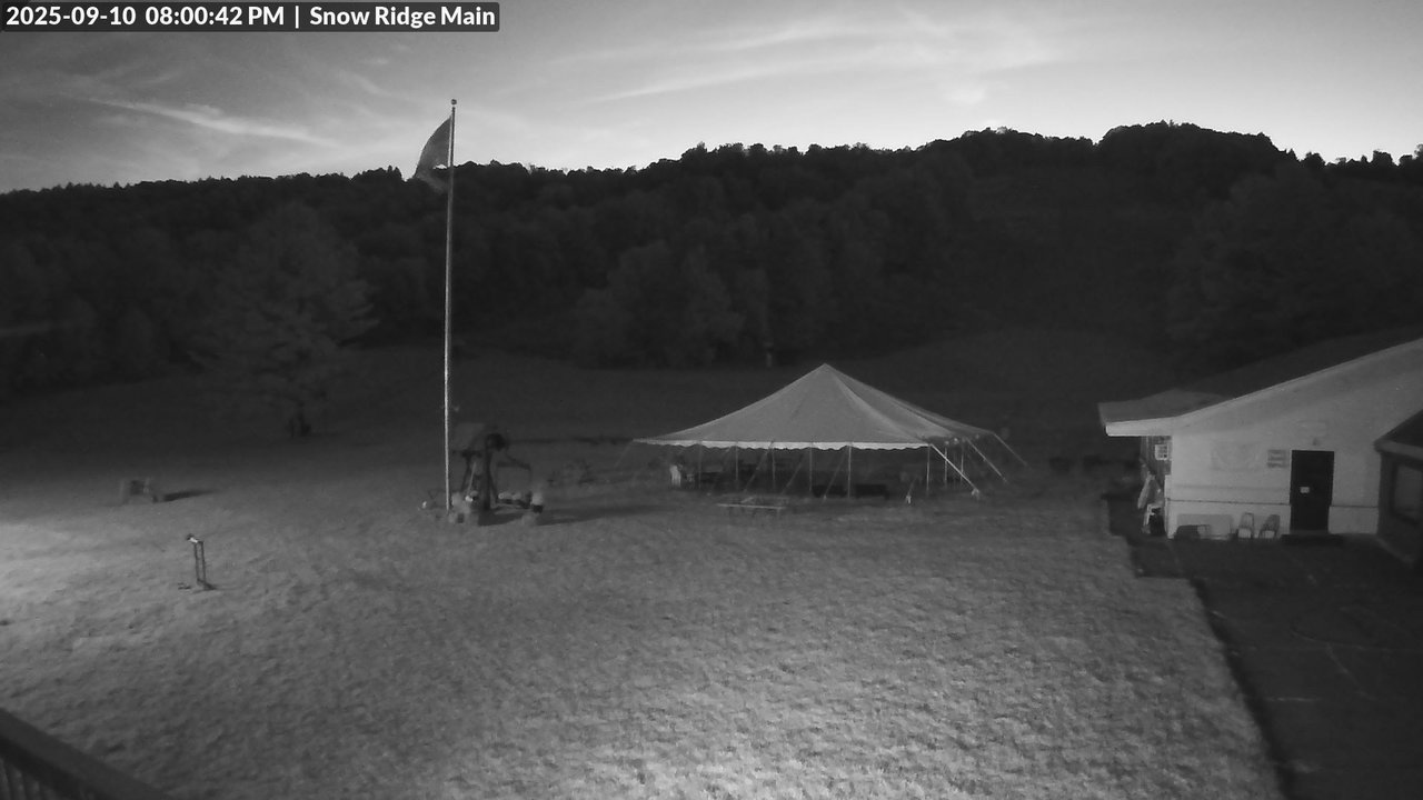 time-lapse frame, Snow Ridge Ski Hill webcam