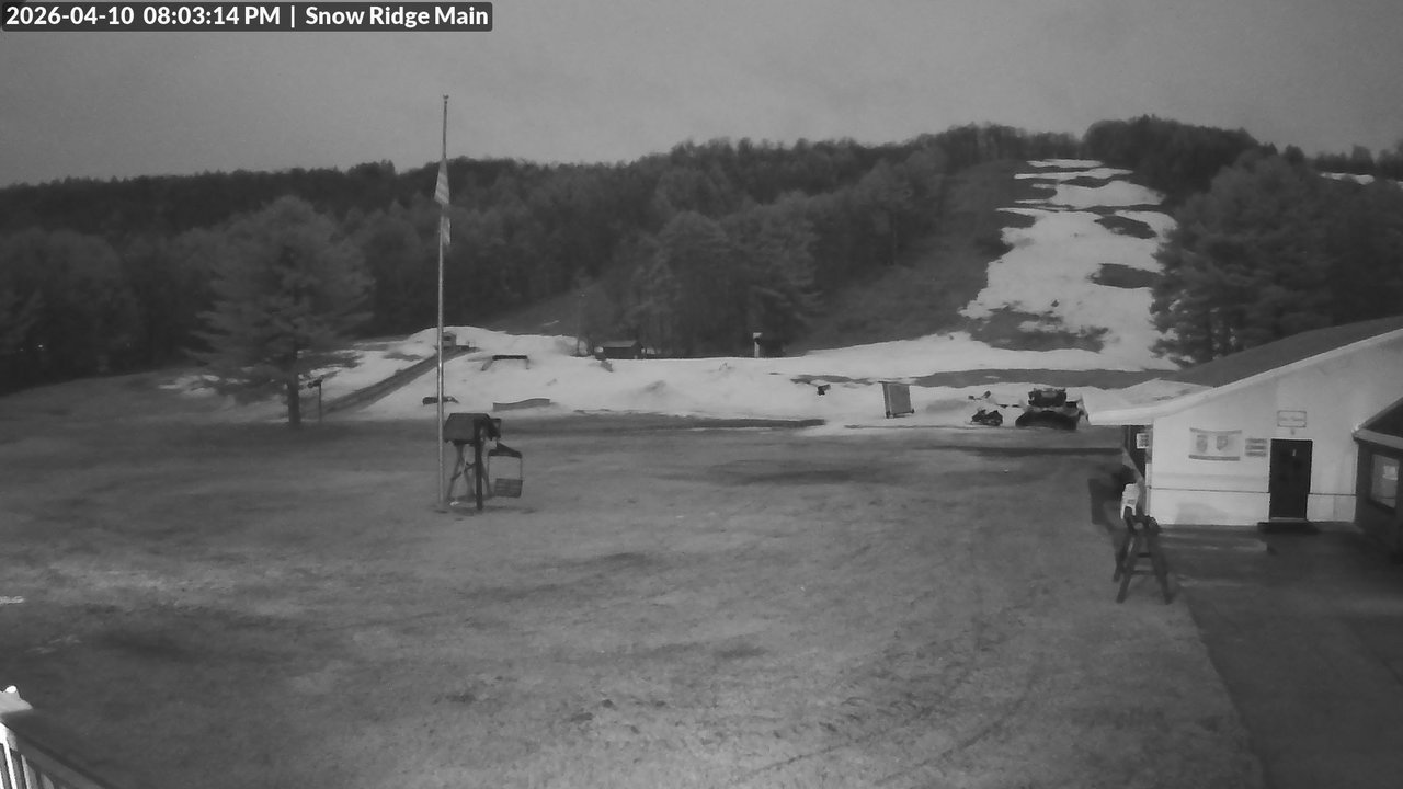 time-lapse frame, Snow Ridge Ski Hill webcam