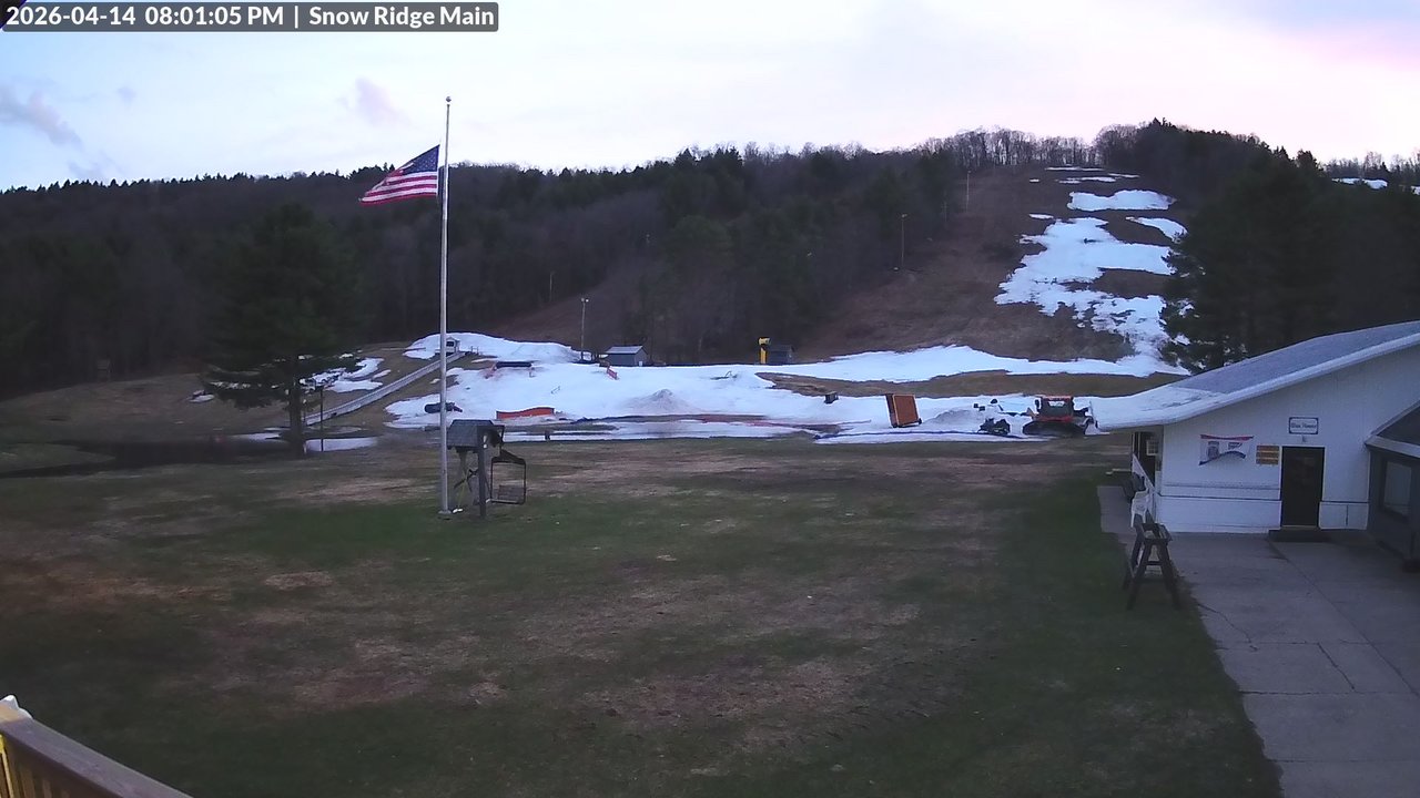 time-lapse frame, Snow Ridge Ski Hill webcam