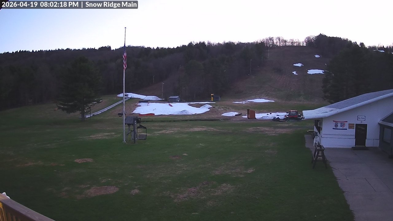 time-lapse frame, Snow Ridge Ski Hill webcam